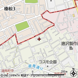 埼玉県草加市遊馬町696-5周辺の地図