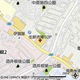 生鮮市場ＴＯＰ増尾台店周辺の地図