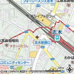 松屋志木店周辺の地図