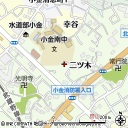 千葉県松戸市二ツ木362周辺の地図