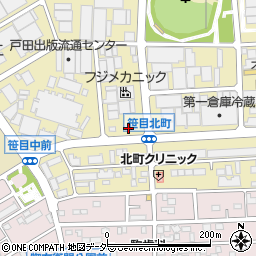ローソン戸田笹目北町店周辺の地図