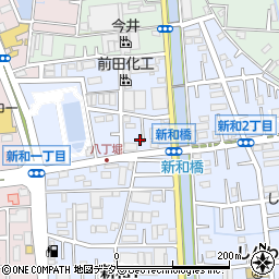 埼玉県三郷市新和1丁目122周辺の地図