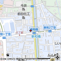 埼玉県三郷市新和1丁目135-2周辺の地図