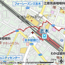 新座警察署志木駅南口交番周辺の地図