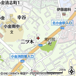 千葉県松戸市二ツ木87周辺の地図