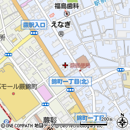 埼玉県蕨市中央5丁目19周辺の地図