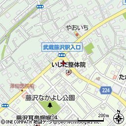 焼肉ホルモンたけ田　武蔵藤沢店周辺の地図