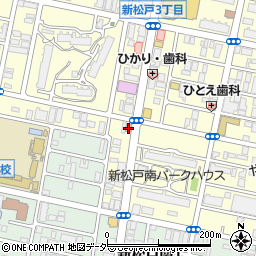 ローソン新松戸店周辺の地図