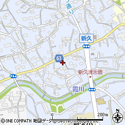 埼玉県入間市新久608-9周辺の地図