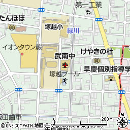 武南中学校周辺の地図