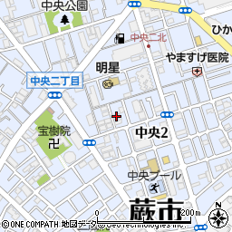 金庫カギ開け１１９番・蕨店周辺の地図