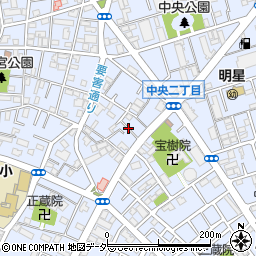 埼玉県蕨市中央周辺の地図