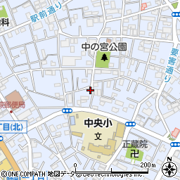 埼玉県蕨市中央4丁目26-15周辺の地図