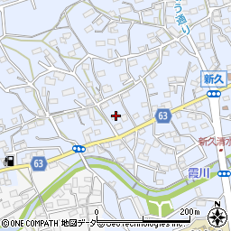 埼玉県入間市新久595-12周辺の地図