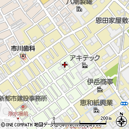 埼玉県八潮市中馬場18周辺の地図