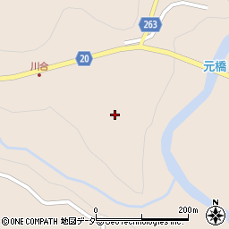 長野県木曽郡木曽町福島川合周辺の地図