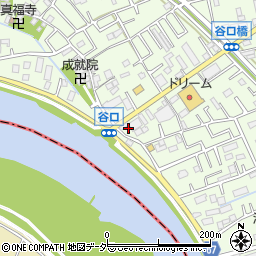 埼玉県三郷市谷口125周辺の地図
