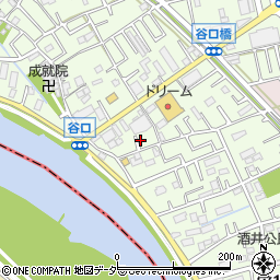 埼玉県三郷市谷口157周辺の地図
