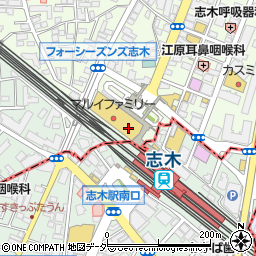 志木駅前　自転車駐車場周辺の地図