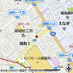 錦町一東周辺の地図