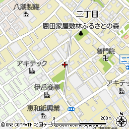埼玉県八潮市二丁目163周辺の地図