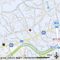 埼玉県入間市新久596周辺の地図