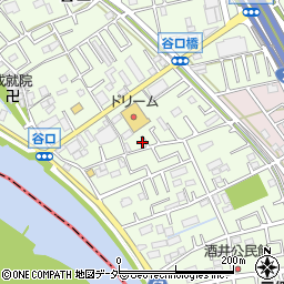 埼玉県三郷市谷口163周辺の地図