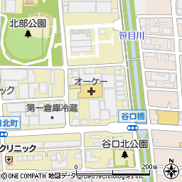 オーケー北戸田店周辺の地図