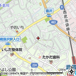 埼玉県入間市下藤沢466周辺の地図