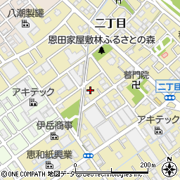 埼玉県八潮市二丁目181周辺の地図