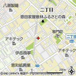 埼玉県八潮市二丁目181-1周辺の地図