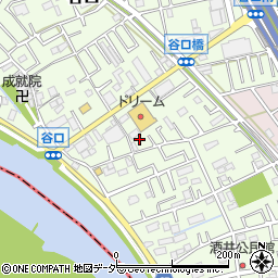 埼玉県三郷市谷口159周辺の地図