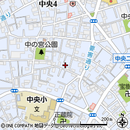 埼玉県蕨市中央4丁目7-6周辺の地図