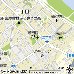 埼玉県八潮市二丁目208-2周辺の地図