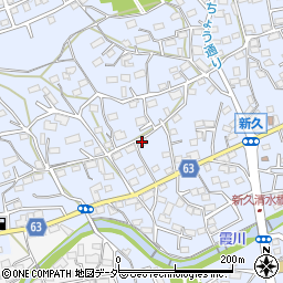 埼玉県入間市新久597-2周辺の地図