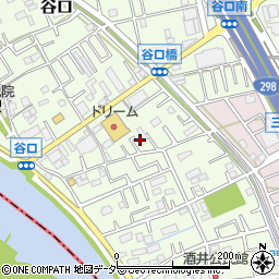 埼玉県三郷市谷口168周辺の地図