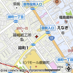ファミリーマート蕨錦町一丁目店周辺の地図