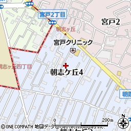 埼玉県朝霞市朝志ケ丘4丁目周辺の地図