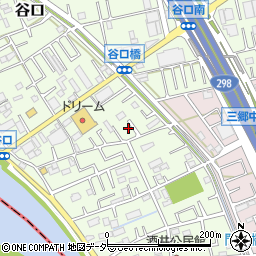 埼玉県三郷市谷口172周辺の地図