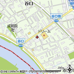 埼玉県三郷市谷口155周辺の地図
