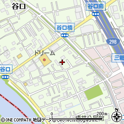 埼玉県三郷市谷口169周辺の地図