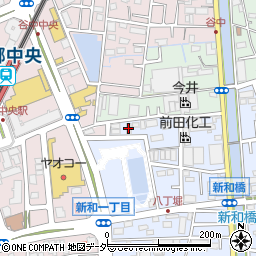 ＤＥＮ三郷中央周辺の地図