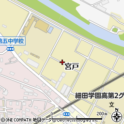 埼玉県朝霞市宮戸周辺の地図