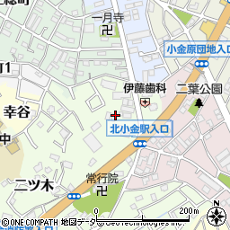 千葉県松戸市二ツ木140周辺の地図