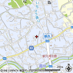 埼玉県入間市新久616-3周辺の地図