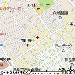 埼玉県八潮市二丁目67周辺の地図