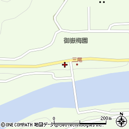 長野県木曽町（木曽郡）三岳（三尾）周辺の地図