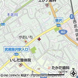 飯能信用金庫武蔵藤沢支店周辺の地図