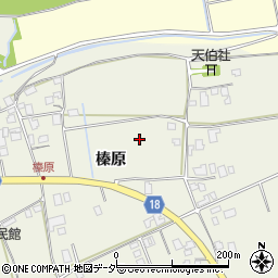 長野県伊那市東春近榛原周辺の地図