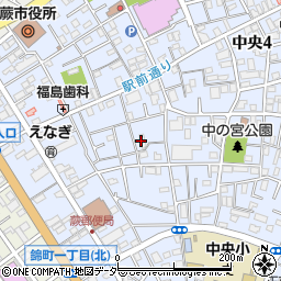 埼玉県蕨市中央5丁目4周辺の地図